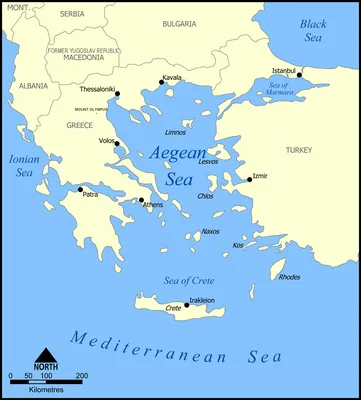 Карта курортов Эгейского моря / Travel.Ru / Страны / Турция / Карты