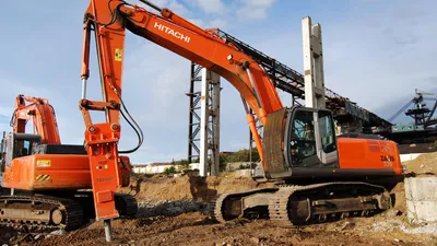 Аренда гусеничного экскаватора Hitachi Zaxis160LC. Стоимость проката в  Москве и Московской области