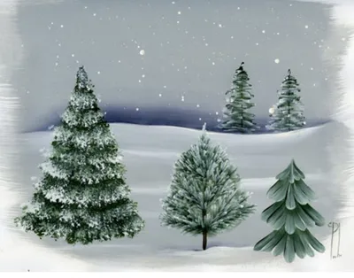 Футаж Новогодняя елка в лесу - YouTube