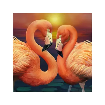 5d алмазная живопись «Фламинго на закате», Пазл «сделай сам», полностью  Алмазная вышивка, мозаика, вышивка крестиком, домашний декор, подарки,  искусство | AliExpress