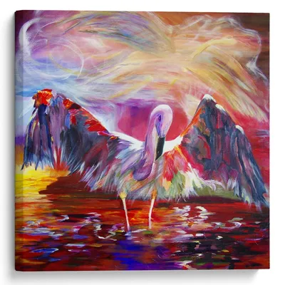 Фламинго на закате стоковое фото. изображение насчитывающей биографической  - 174622332