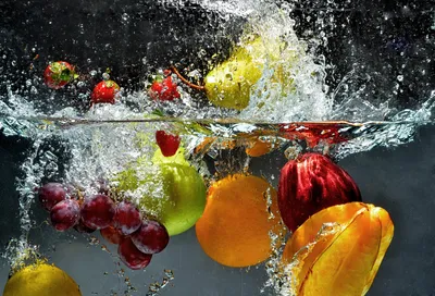 Фото фрукты в воде фото