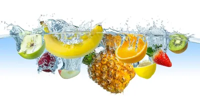 Картинки фрукты в воде, дольки апельсина, дольки лимона, вода, фрукти у  воді, часточки апельсина - обои 1920x1200, картинка №98148