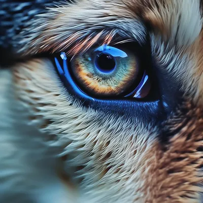 Купить фотообои Волки «Голубые глаза волка» | PINEGIN