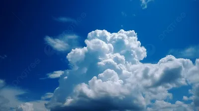Голубое небо над головой. Пушистые облака и солнце. Чистый воздух и жить в  кайф. Stock Photo | Adobe Stock