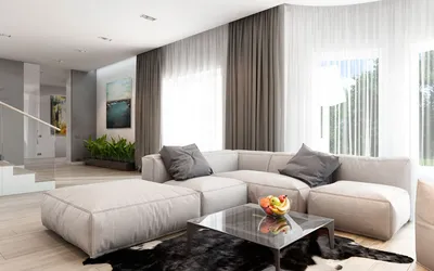 Интерьер современной гостиной с угловым диваном Wolsly — фабрика  современной дизайнерской мебели SKDESIGN