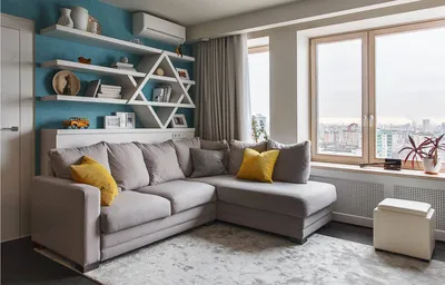 Угловой диван в гостиную - интересные виды моделей и особенности их  применения