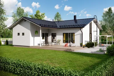 Проект финского дома 138 Moderni Käpylä, 120м2 ☆ на finskidomik.ru