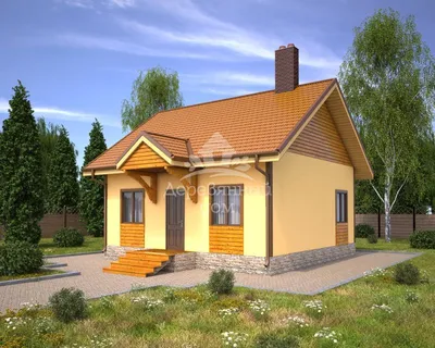 Финский проект мансардного дома с сауной, террасой. Рассрочка на стройку