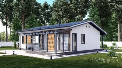 Дом из газобетона Рюрик 120 м2 по цене производителя - Домостроительные  технологии