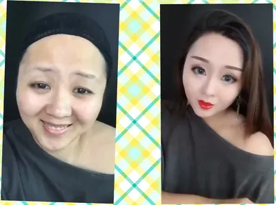 Фото японок до и после макияжа фото