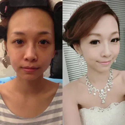 До и после: как макияж меняет внешность азиаток | WDAY