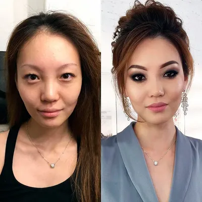 Китаянки до и после макияжа - 91 фото