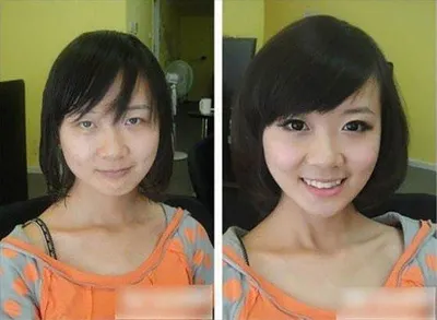 Китаянки до и после макияжа - 91 фото