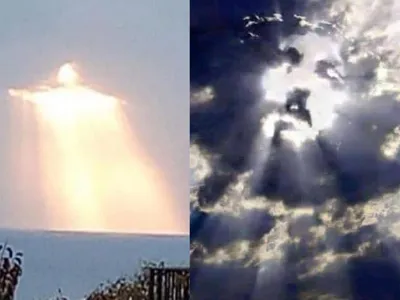 На небе проявился Иисус Христос в облаках, он был соткан из них, я видела  это! Может быть, это знамение? | Mystery stories. | Дзен