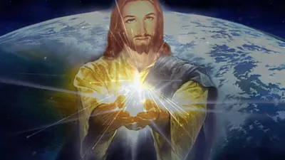 Иисус Христос в небе иллюстрация штока. иллюстрации насчитывающей  протестантизм - 110435085
