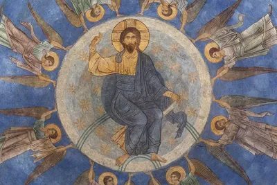 Crucifixion Иисуса Христа в небе Стоковое Фото - изображение насчитывающей  старо, страсть: 27391928