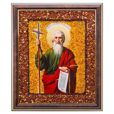 Андрей Первозванный | Купить икону Андрея из янтаря | Ukryantar