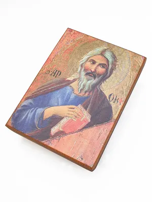 Андрей Первозванный святой апостол, икона под старину 23 х 17 см - купить в  православном интернет-магазине Ладья
