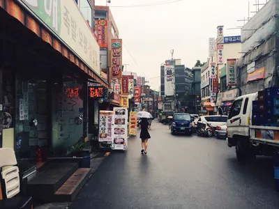 Одногруппник из Южной Кореи показал мне фото ночного Сеула | Пикабу
