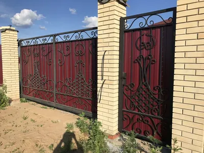 ворота, ворота распашные, ворота с проф трубы, ворота металлические