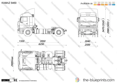 Купить масштабную модель грузовика КАМАЗ-5460, масштаб 1:43 (SSM)