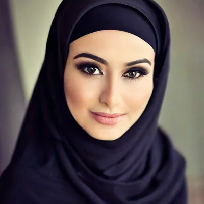 Фото карих глаз в хиджабе фото