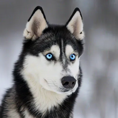 портрет сибирского хаски с голубыми глазами на поле Стоковое Изображение -  изображение насчитывающей мило, ангстрома: 225925649