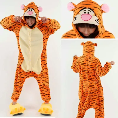 Baby Tiger Lion Dinosaur Costume Kigurumi Cartoon Animal Romper Infant  Toddler | eBay