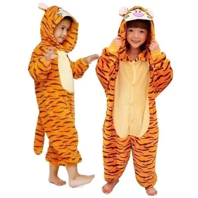 Очень теплая флисовая пижама кигуруми тигр no118 — цена 149 грн в каталоге  Пижамы ✓ Купить товары для детей по доступной цене на Шафе | Украина  #141860426