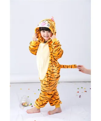 Детская пижама Кигуруми Тигра, XL (130-140 см)