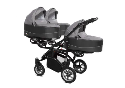 Коляска для тройни BabyActive Trippy Premium 2 в 1 (Серый): цена,  характеристики – «100 и 1 коляска»