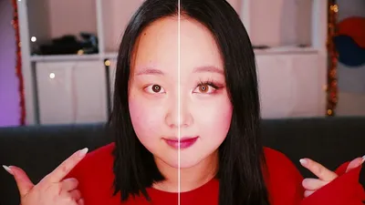 Сила Корейского Макияжа | Кореянка без косметики - YouTube