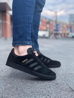 Adidas gazelle full black, кроссовки мужские черные адидас газель, кроссовки  мужественный адидас газель — цена 2050 грн в каталоге Кроссовки ✓ Купить  мужские вещи по доступной цене на Шафе | Украина #37562330