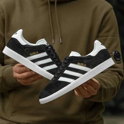 Кроссовки женские Adidas Gazelle og black Адидас Газель черно-белые  замшевые кеды повседневные три полоски: продажа, цена в Киеве. Кроссовки и  кеды от \"Интернет магазин одежды и обуви \" Rare \"\" - 703317390