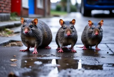 В Новороссийске сняли, как здоровенные крысы играют рядом с детьми