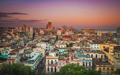 Обои Cuba - Sunrise over Havana Города Гавана (Куба), обои для рабочего  стола, фотографии cuba - sunrise over havana, города, гавана , куба,  рассвет Обои для рабочего стола, скачать обои картинки заставки