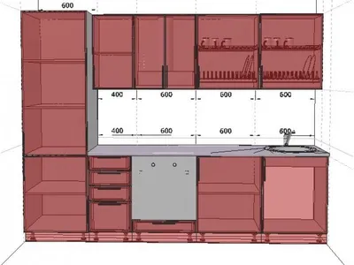 Кухня Беата Прямая кухня длиной 3 метра из МДФ за 93 000 руб. - купить  недорого от производителя в Санкт-Петербурге