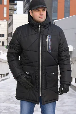 Мужская кожаная куртка из эко-кожи с воротником (Арт. 8023410) в Хабаровске  по цене 4390 руб| Отделка: Без отделки, Цвет: Черный, Длина: 62, -  MosMexa.ru