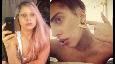 Леди Гага без макияжа, фотосессии с натуральным мейк апом