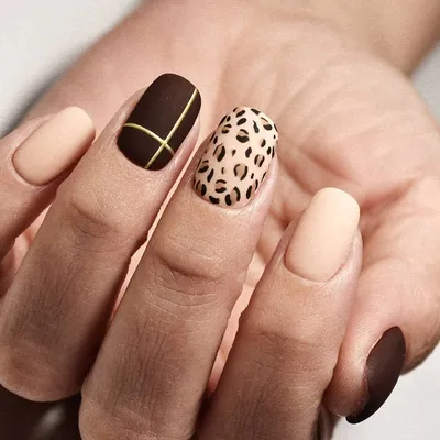 Леопардовый маникюр: фото лучших дизайнов на короткие и миндальные ногти в  2024 году, как делать маникюр с леопардовым принтом