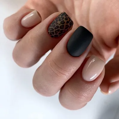 Леопардовый маникюр: фото лучших дизайнов на короткие и миндальные ногти в  2024 году, как делать маникюр с леопардовым принтом