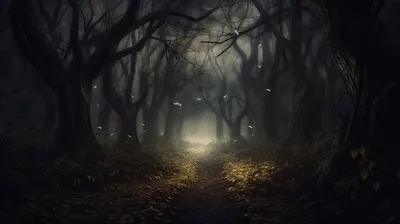 странная тропинка в лесу ночью, картинка леса с привидениями фон картинки и  Фото для бесплатной загрузки