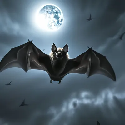 Летучая мышь,хеллоуин хоррор,летучая…» — создано в Шедевруме