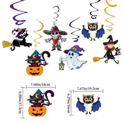 Декор на Хэллоуин наклейка \"Летучие мыши\"