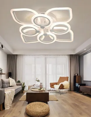 Хрустальные люстры-современные полуутопленные потолочные светильники для  столовой, гостиной, спальни | AliExpress