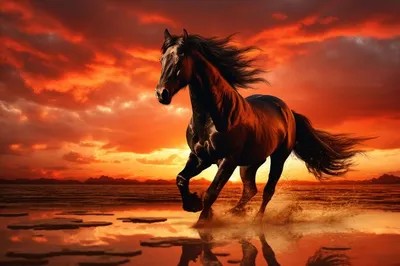 женщина, силуэт лошади, закат солнца, Лошадь, море, галоп, воды, влажный,  поездка, Повторять | Pxfuel