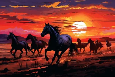 Лошадь на закате в грязном поле Стоковое Изображение - изображение  насчитывающей зеленый, холм: 162920275