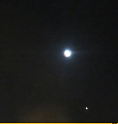 Звездное небо с луной - красивые фото