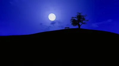Полная луна в ночном небе красивый фон с луной цифровое искусство | Премиум  Фото